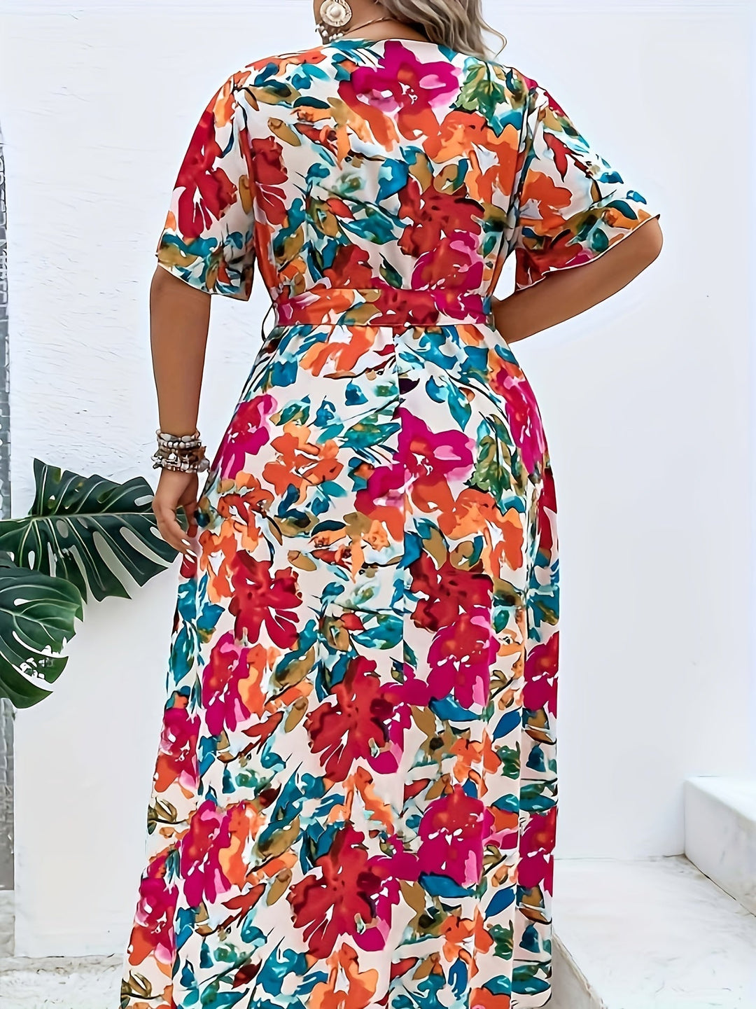 Rodessa™ - Floral Radiant Wrap Dress