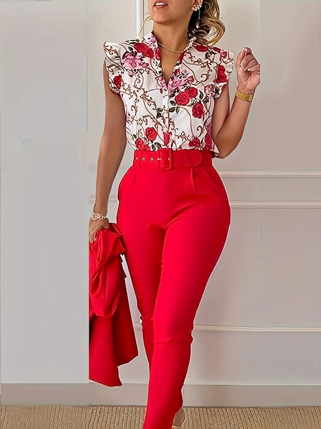 Tatiana™ - Stylish Ruffle-Sleeve Set