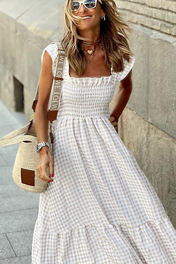 Andi™ - Elegant Plaid Summer Dress