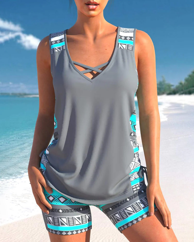 Demi™ - Comfy Printed Tankini