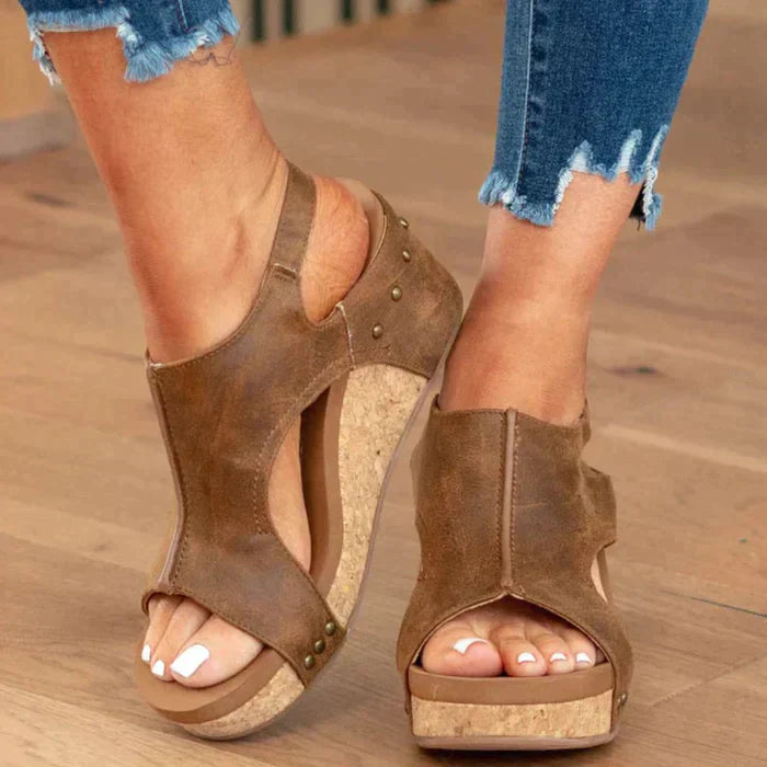 Paige - Comfort Wedge Sandals