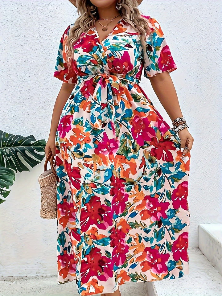 Rodessa™ - Floral Radiant Wrap Dress