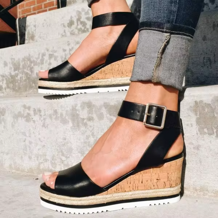 Cassie - Minimal Wedge Sandals