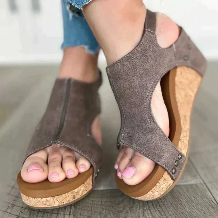 Paige - Comfort Wedge Sandals