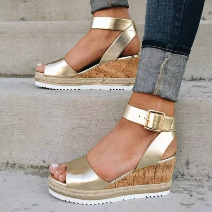 Cassie - Minimal Wedge Sandals