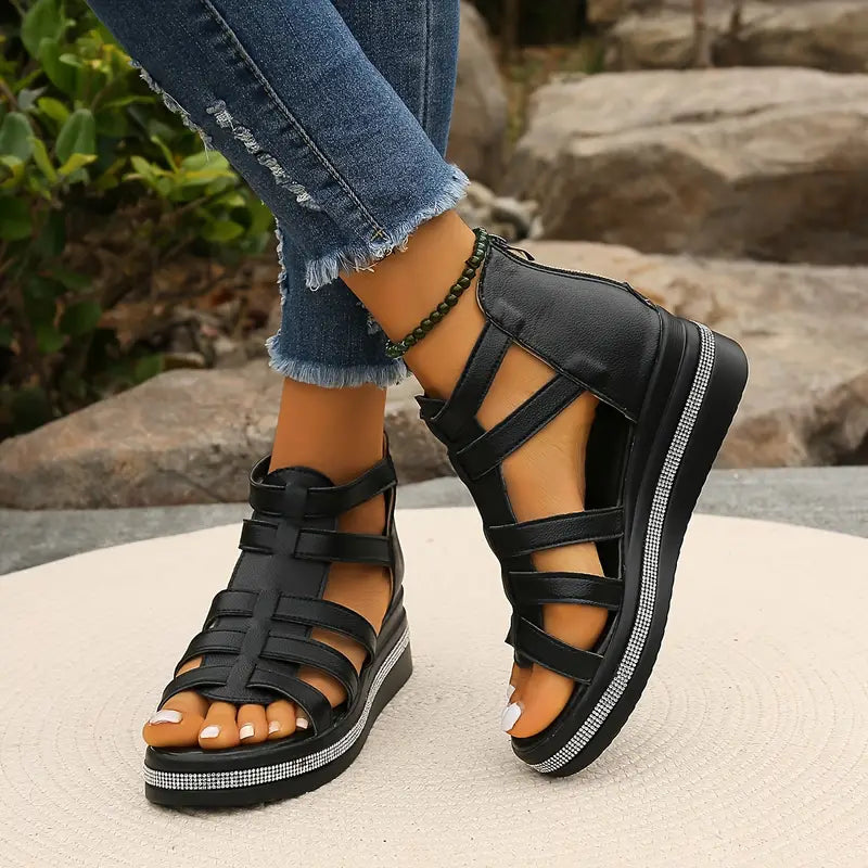 Vina - Elegant Wedge Sandals