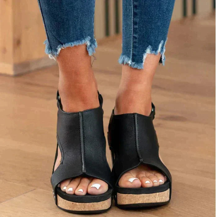 Paige - Comfort Wedge Sandals