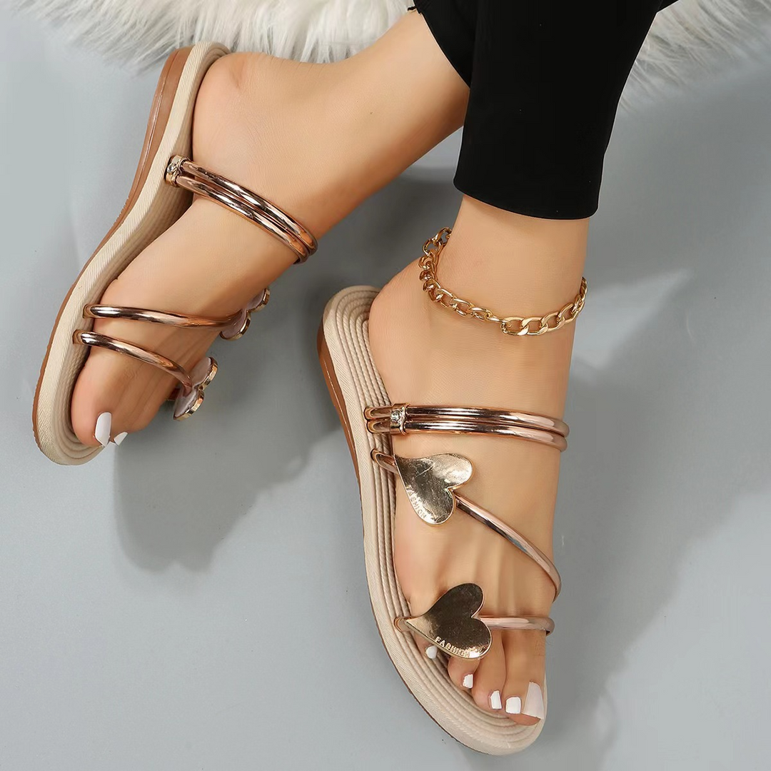 Quin™ - Elegant Metallic Sandals