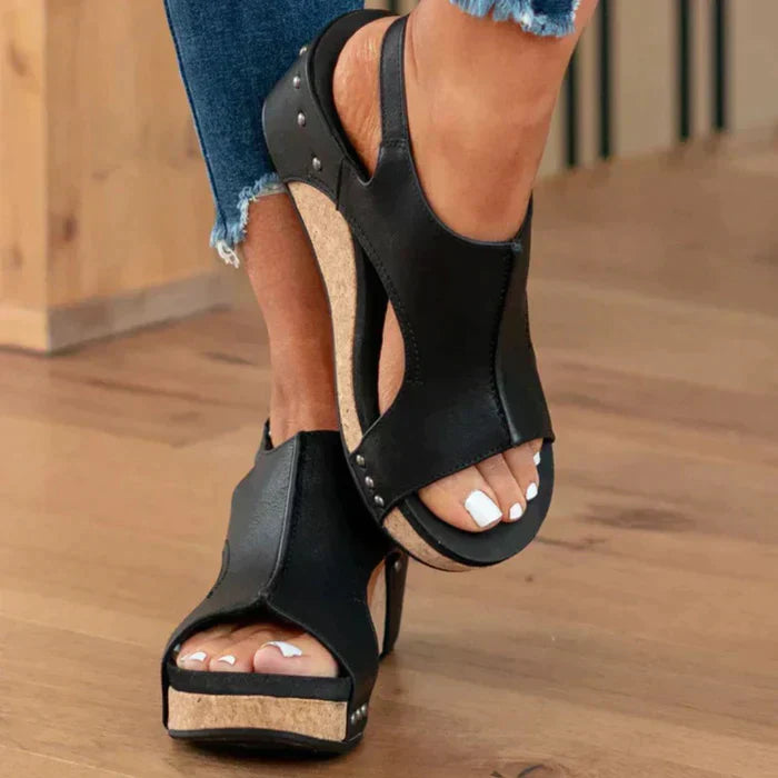 Paige - Comfort Wedge Sandals