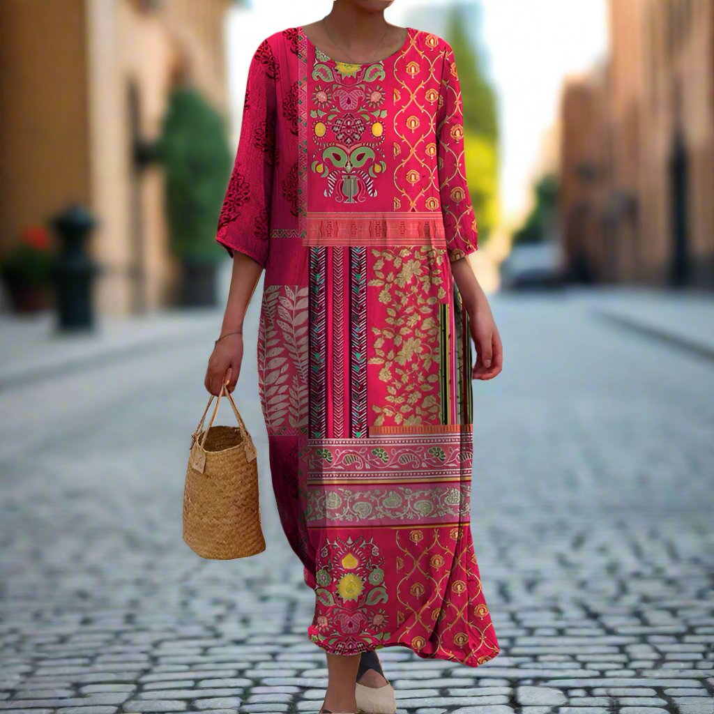 Camila™ - Ethnic Flowy Dress