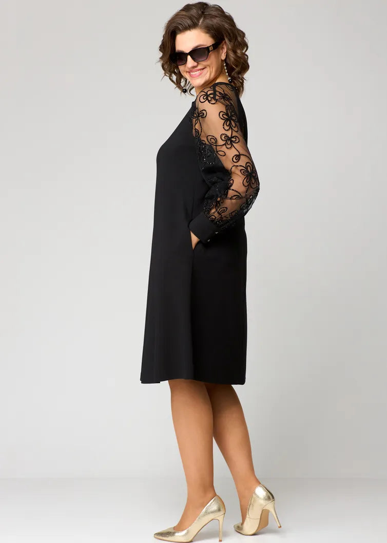 Mariette™ - Lace-Sleeve Dress