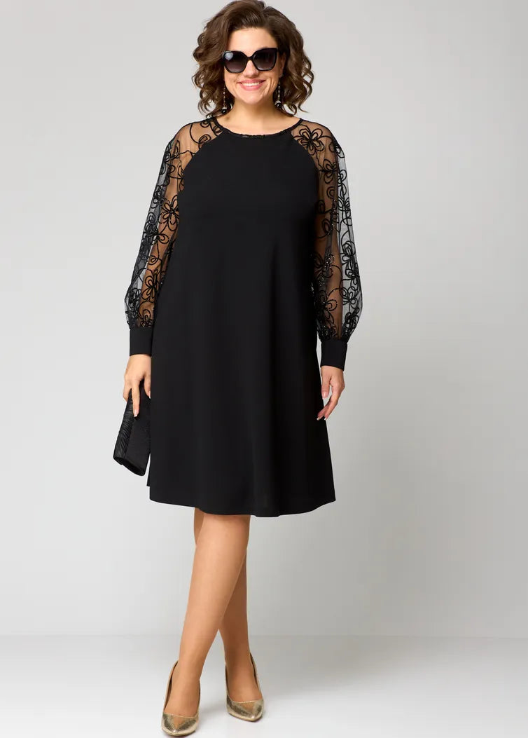 Mariette™ - Lace-Sleeve Dress