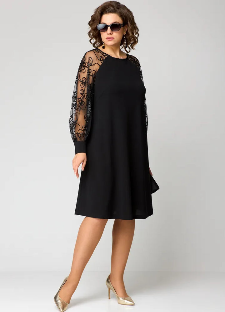 Mariette™ - Lace-Sleeve Dress