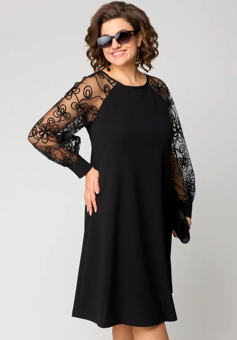 Mariette™ - Lace-Sleeve Dress