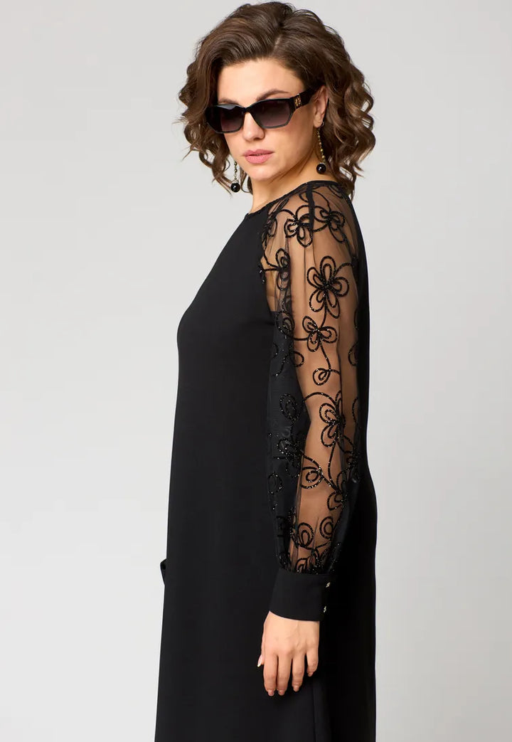 Mariette™ - Lace-Sleeve Dress