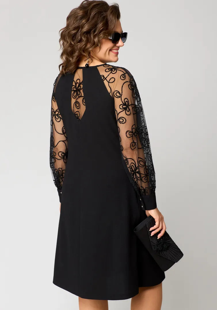 Mariette™ - Lace-Sleeve Dress