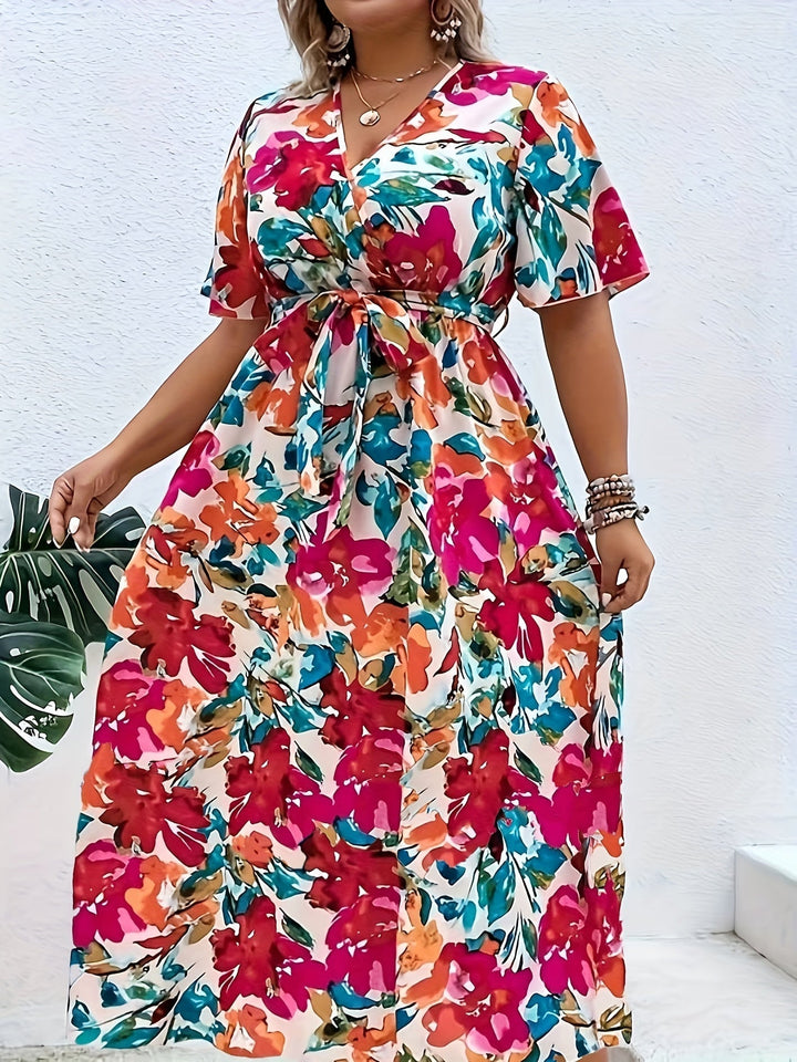 Rodessa™ - Floral Radiant Wrap Dress