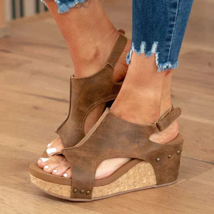 Paige - Comfort Wedge Sandals