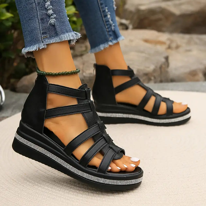 Vina - Elegant Wedge Sandals