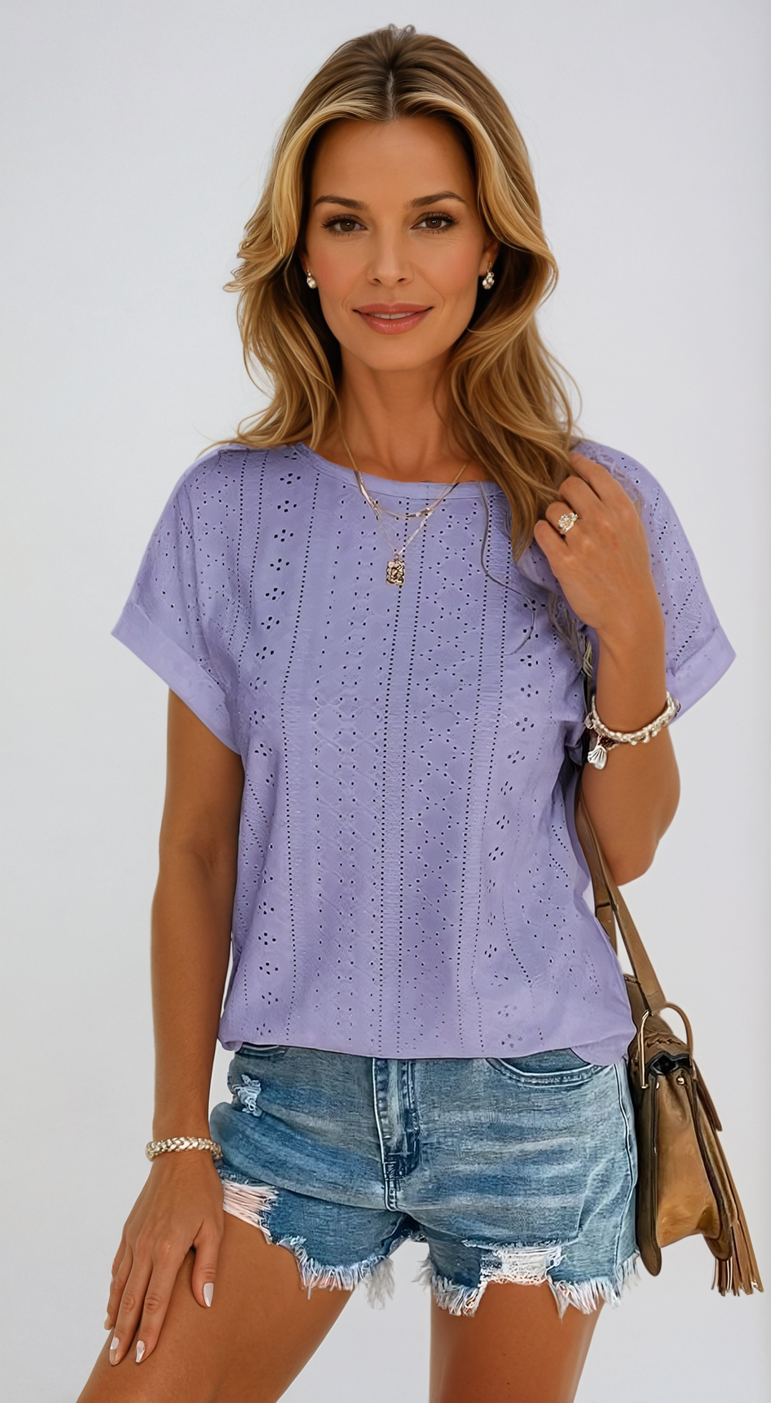 Dahlia™ - Casual Eyelet Top