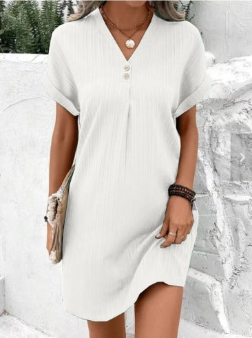 Hazel™ - Spring V-Neck Dress