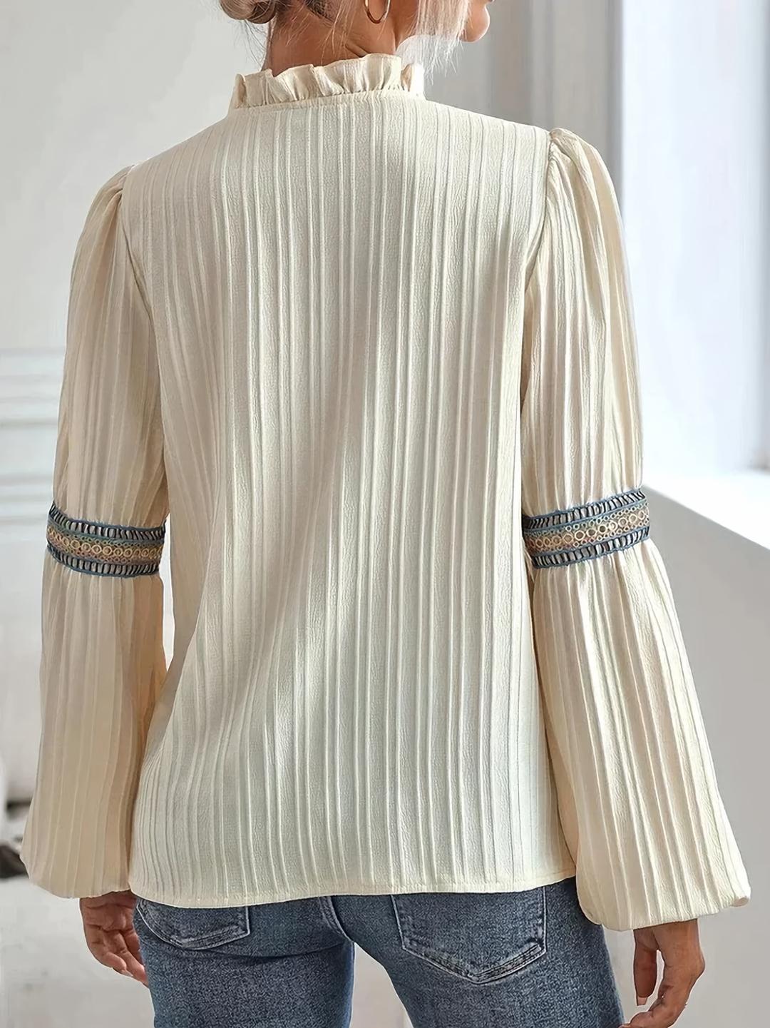 Zariah™ - Pleated V-Neck Blouse