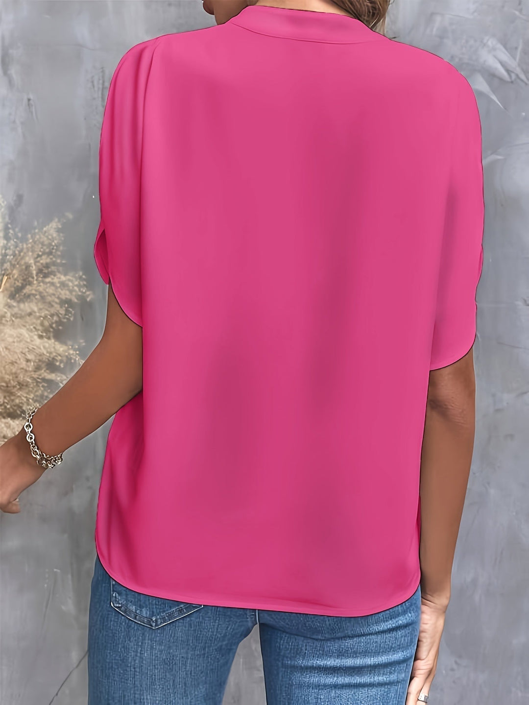 Gloria™ - Elegant V-Neck Blouse