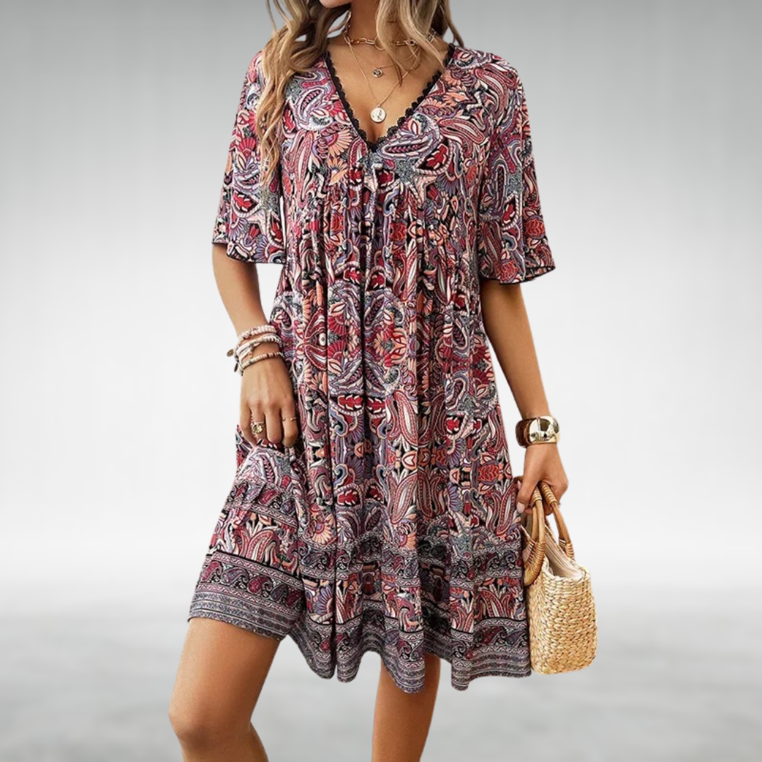 Jolina™ - Printed Swing Dress