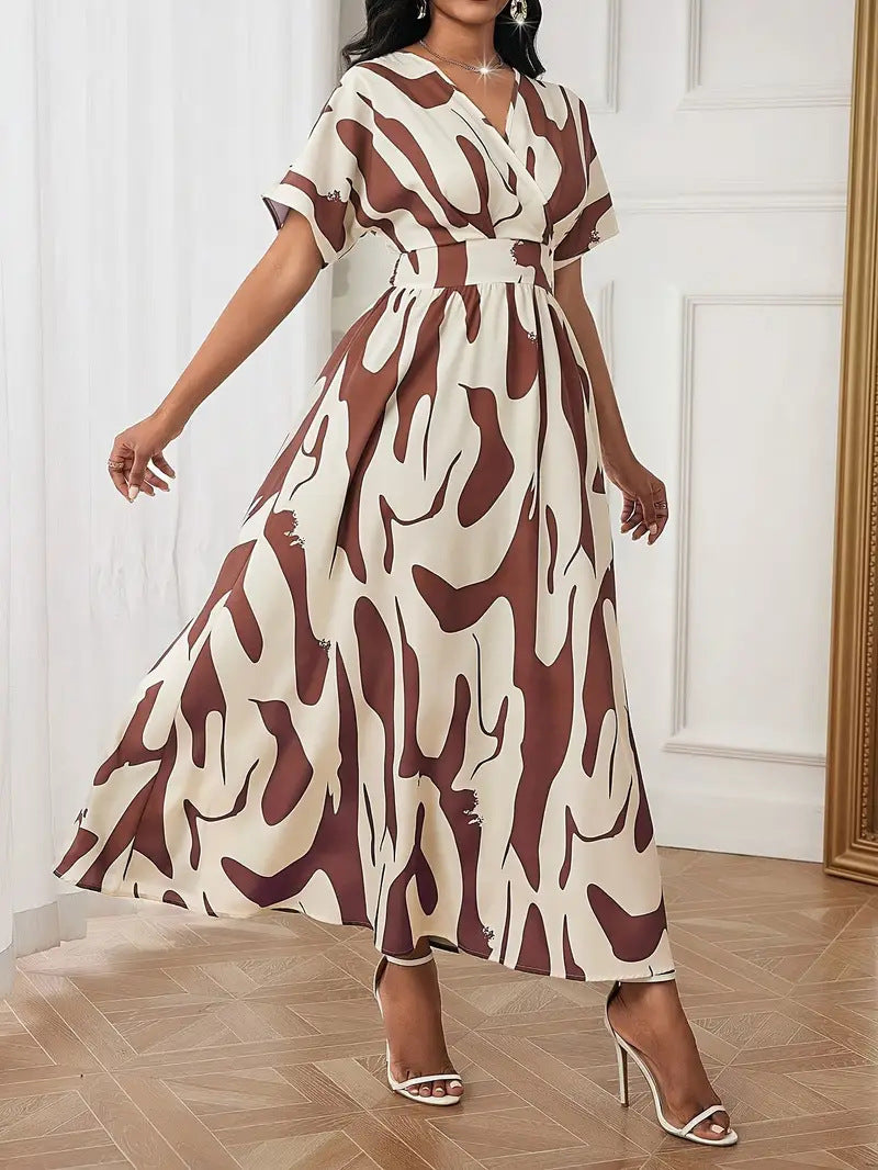 Noira™ - Abstract Elegance Dress