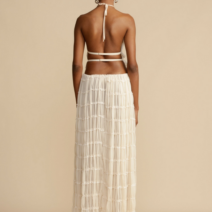 Thea™ -  Halter Boho Top and Skirt Set