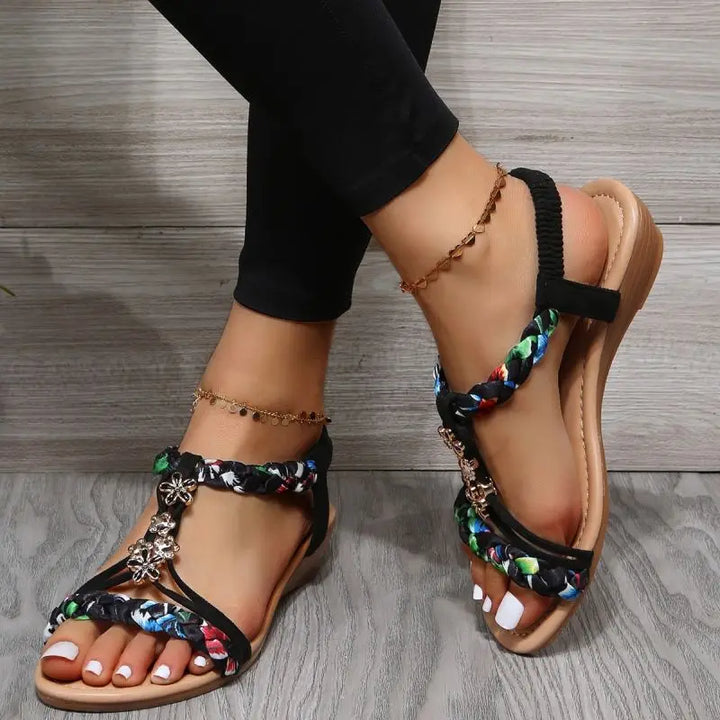 Tiana - Flat Braided Sandals