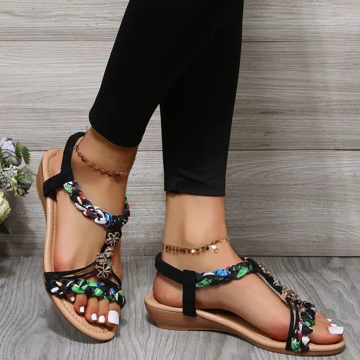 Tiana - Flat Braided Sandals