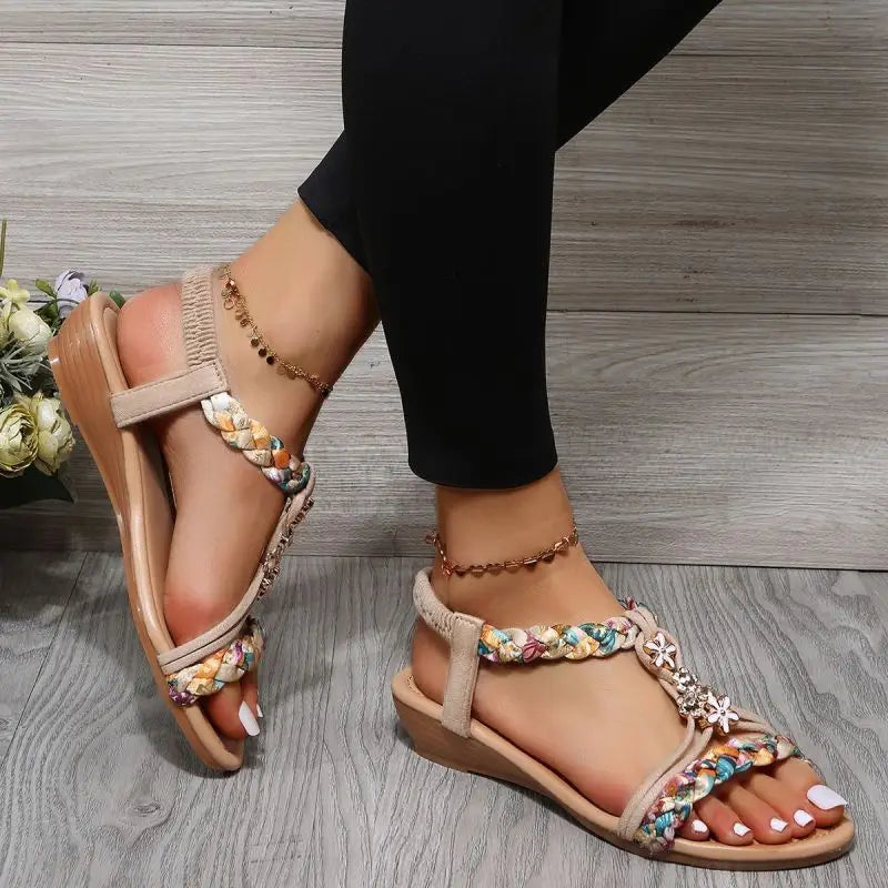 Tiana - Flat Braided Sandals