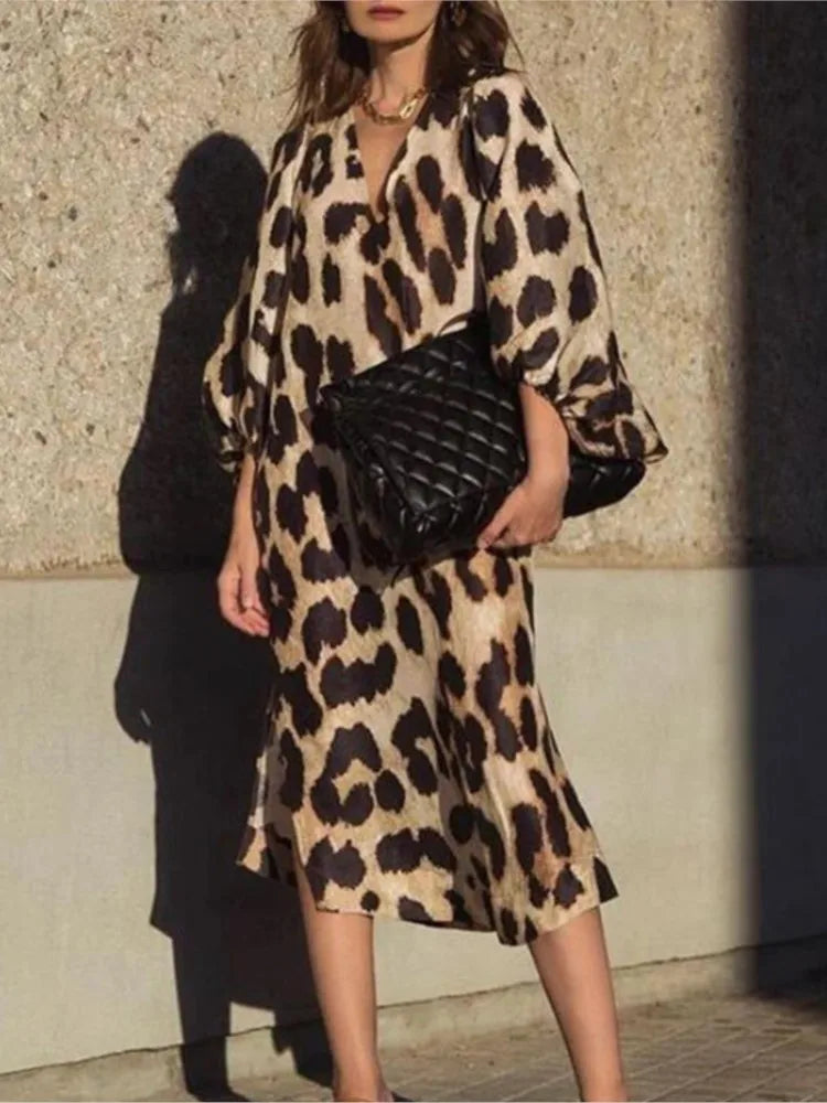 Olivia™ - Leopard Print Dress