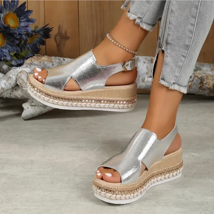 Adeline - Shine Relaxed Sandals