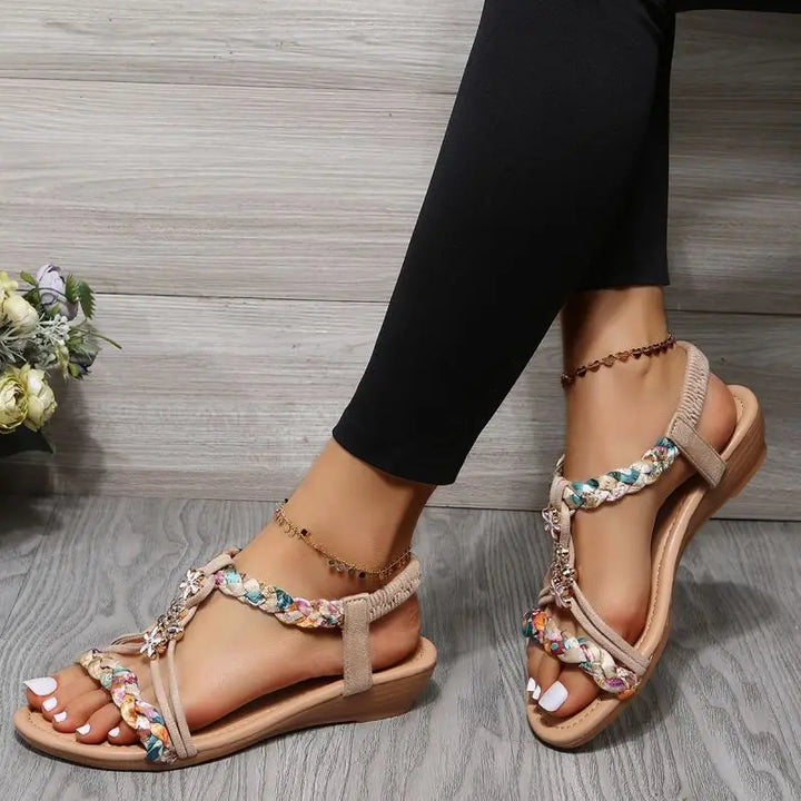 Tiana - Flat Braided Sandals