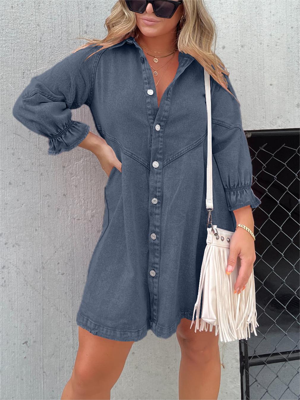 Wella™ - Casual Buttoned Dress