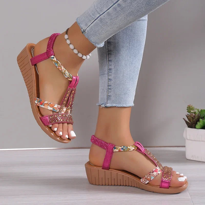 June™ - Boho Wedge Sandals