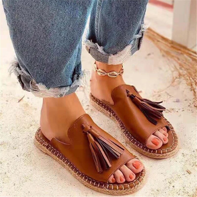 Tina™ - Boho Tassel Sandals