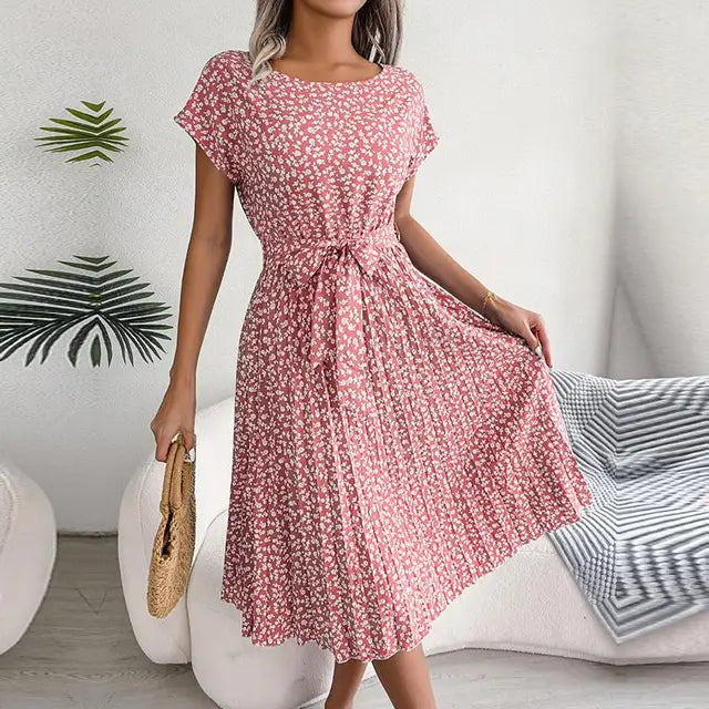 Dianne™ - Floral Pleated Dress