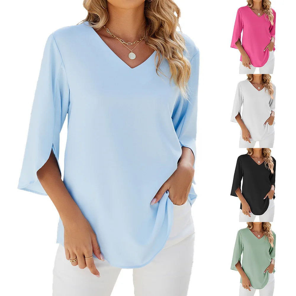 Regina™ - V-Neck Blouse