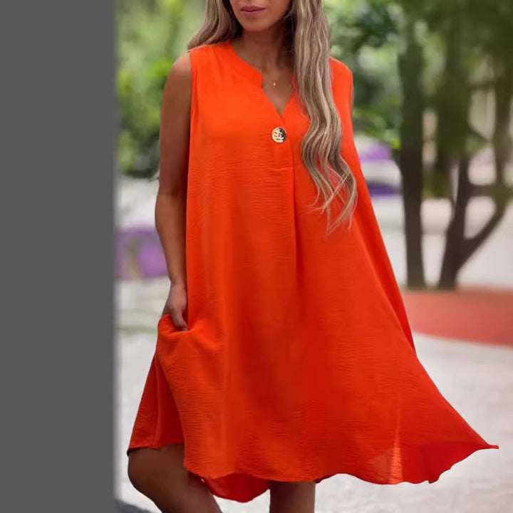 Candy™ - V-neck Sleeveless Dress