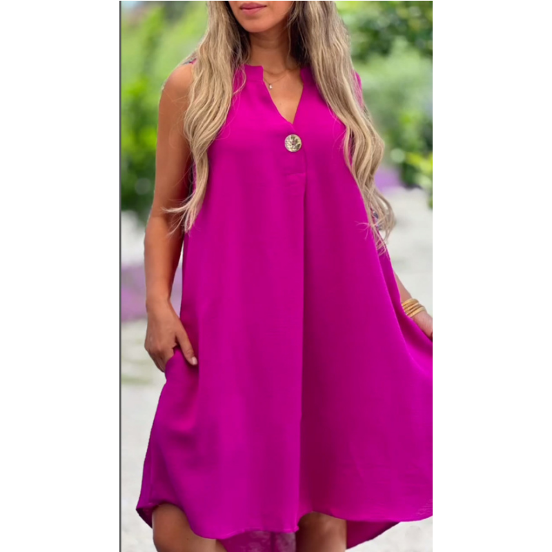 Candy™ - V-neck Sleeveless Dress